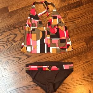 Geometric Tankini.  Super flattering eye catching!